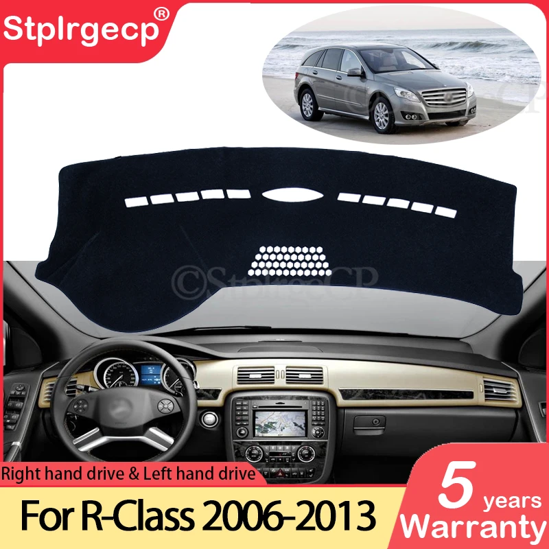 for Mercedes Benz R-Class 2006~2013 Anti-Slip Mat Dashboard Cover Sunshade Dashmat Accessories R-Klasse R280 R300 R320 R500 R63