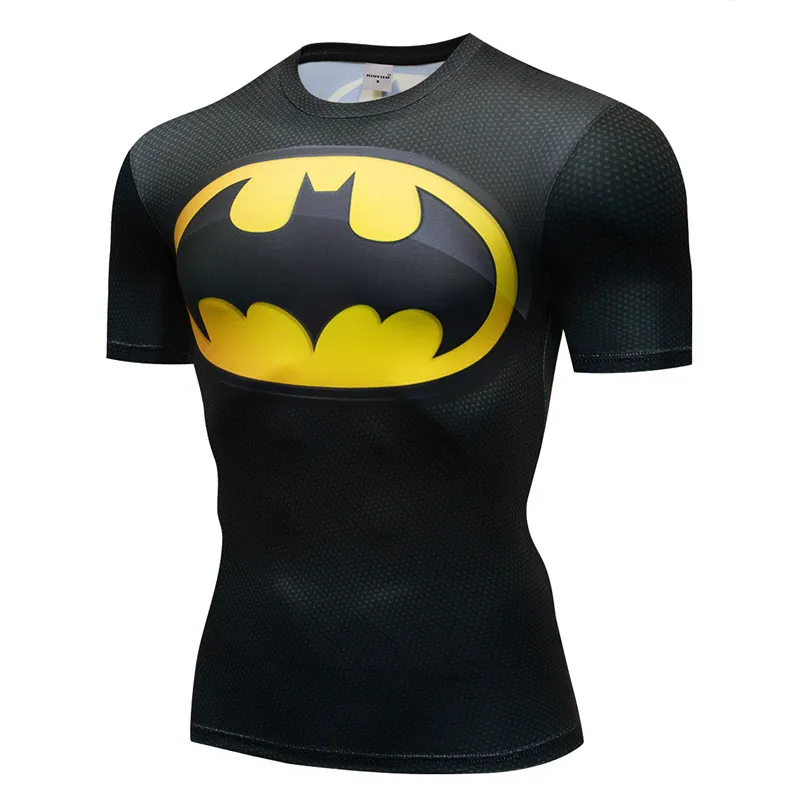 3D printed T Shirt Men Compression shirt Short Sleeve Tshirt Anime Top Breathable Male T Shirts Fitness Bodybuilding Tights