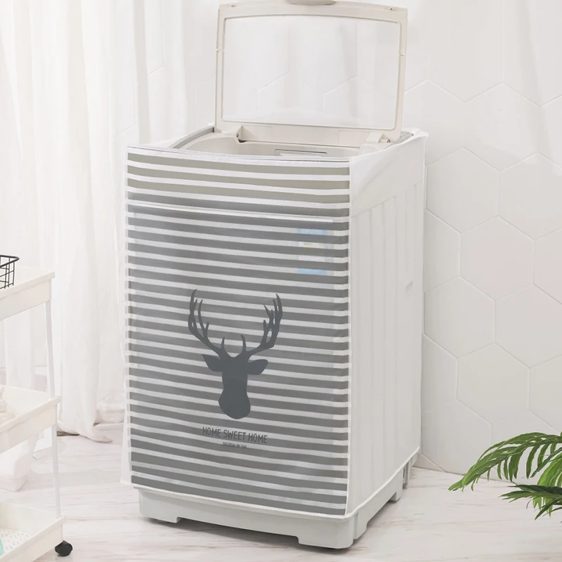 Polyester Washing Machine Cover Dust Proof Drum Type Cover Waterproof Case Protective Dust Home Roller Household Goods