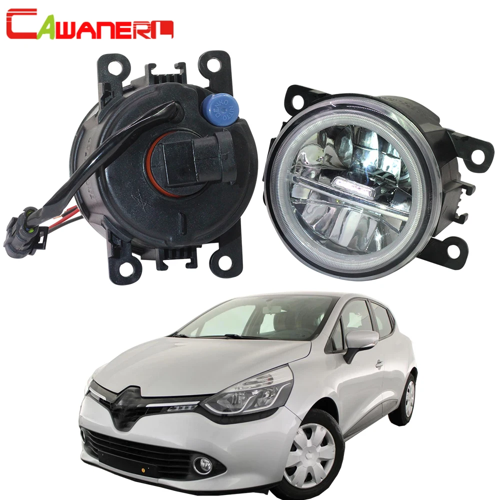 

Cawanerl Car 4000LM LED Lamp Front Fog Light + Angel Eye DRL Daytime Running Light H11 12V For Renault Clio IV 2012-2019