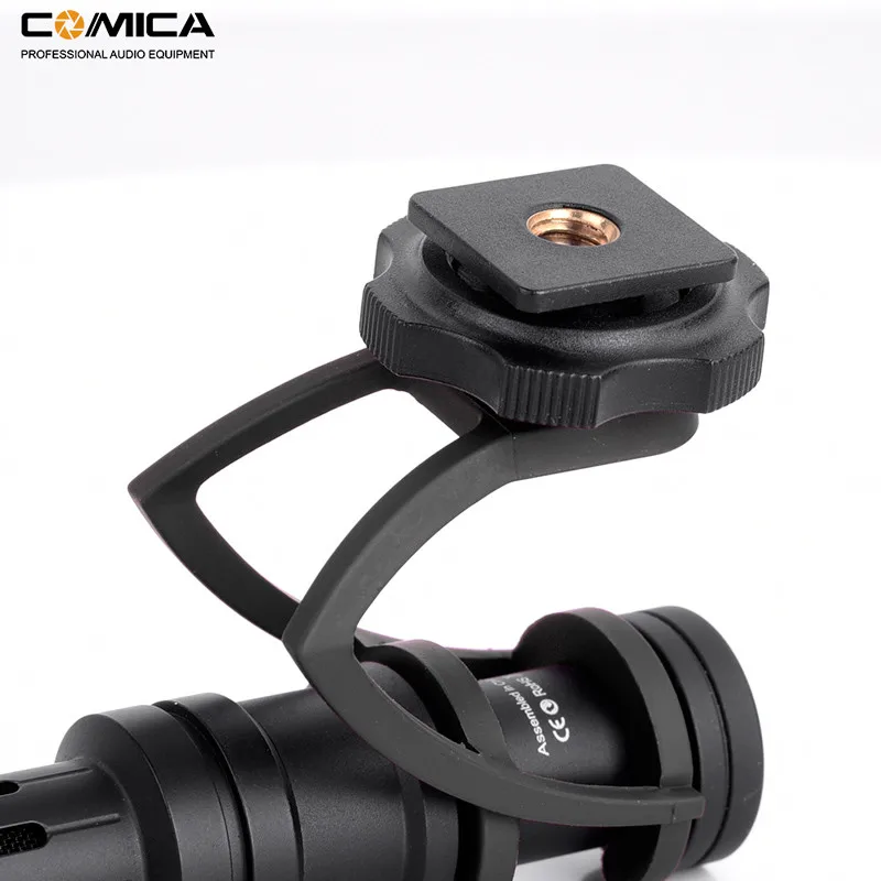 Comica CVM-VM10II gravação microfone condensador dslr câmera smartphone redução de ruído studio mic para vlog vídeo entrevista ao vivo