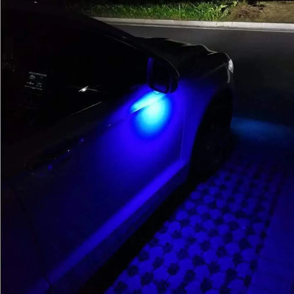 ice Blue LED Puddle Lights For Ford Taurus Expedition Edge F150 Flex Explorer Mustang Everest Ranger Blue under side mirror lamp