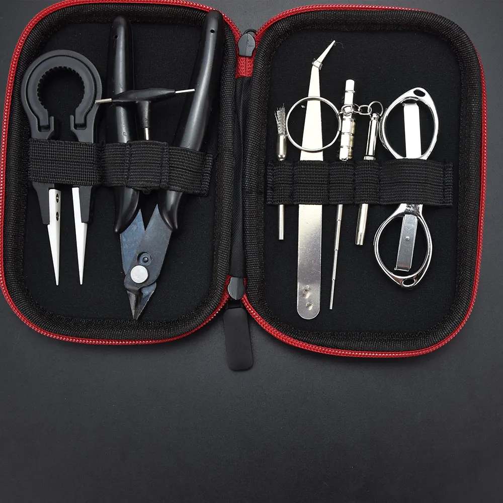 X9 Mini Vape Diy Gereedschapstas Pincet Tang Draad Kachels Kit Coil Jig Wikkeling Voor Elektronische Sigaret Accessoires Rda Rta rdta