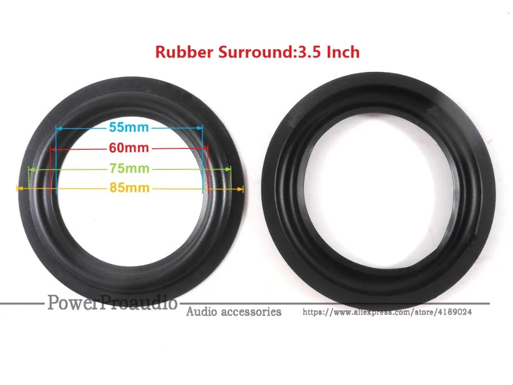 

10pcs /lot ( 3 1/2 ) 3.5 inch ALison woofer / Bass SPEAKER SURROUNDS REPAIR Rubber