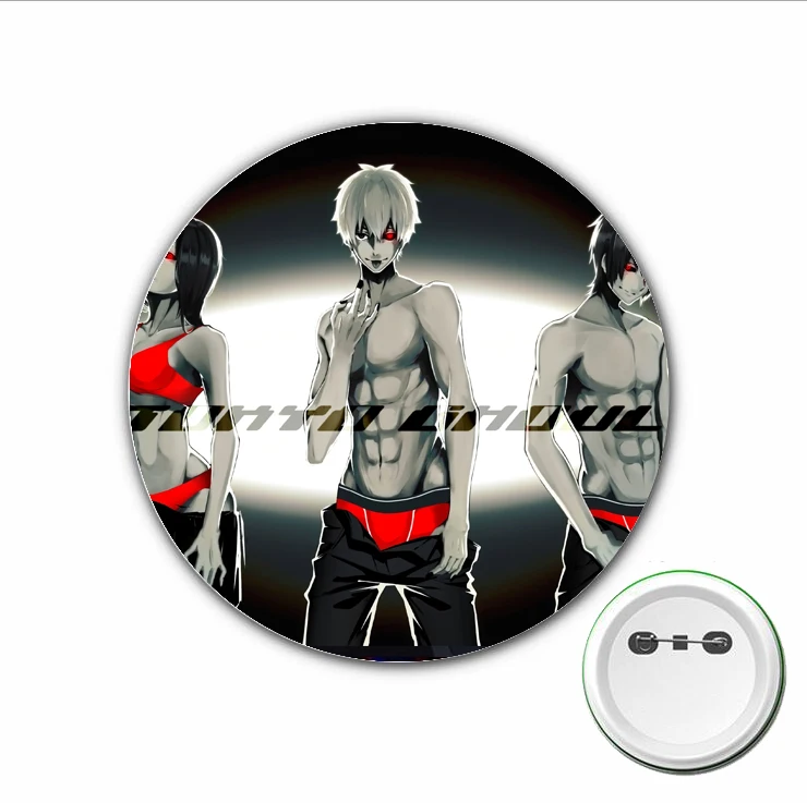 3pcs Japan anime Tokyo ghoul Cosplay Badge Cartoon Cute Brooch Pins for Backpacks bags Badges Button Clothes Accessories