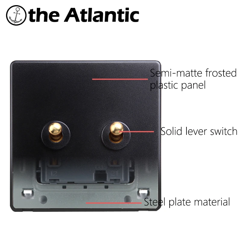 10A Retro Toggle Brass Switch 1 2 3 4 Gang 2 Way Black Plastic Frame Wall Power Lever Switch Lamp Light