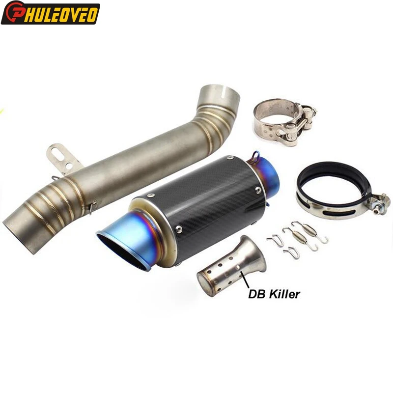 

For Aprilia RSV4 2012-2015 Motorcycle Exhaust Muffler System Link Pipe Carbon Fiber Muffler Escape Mid Pipe for Aprilia RSV4