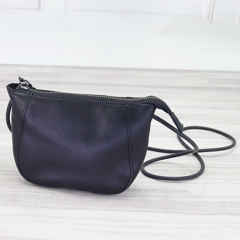 Mini Crossbody Bags For Women High Quality Natural Cowhide Shoulder Bag Female Vintage Genuine Leather Small Messenger Purses