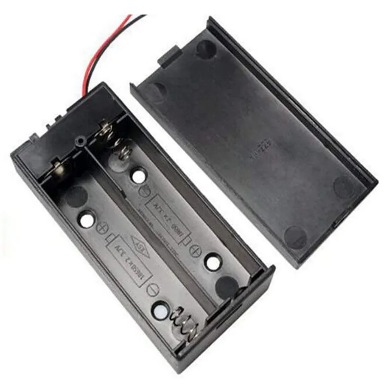 1PC 18650 Battery Storage Case 2 Slots x 3.7V for 2x18650 Batteries Holder Box Container with ON/Off Switch 18650 Battery Holder