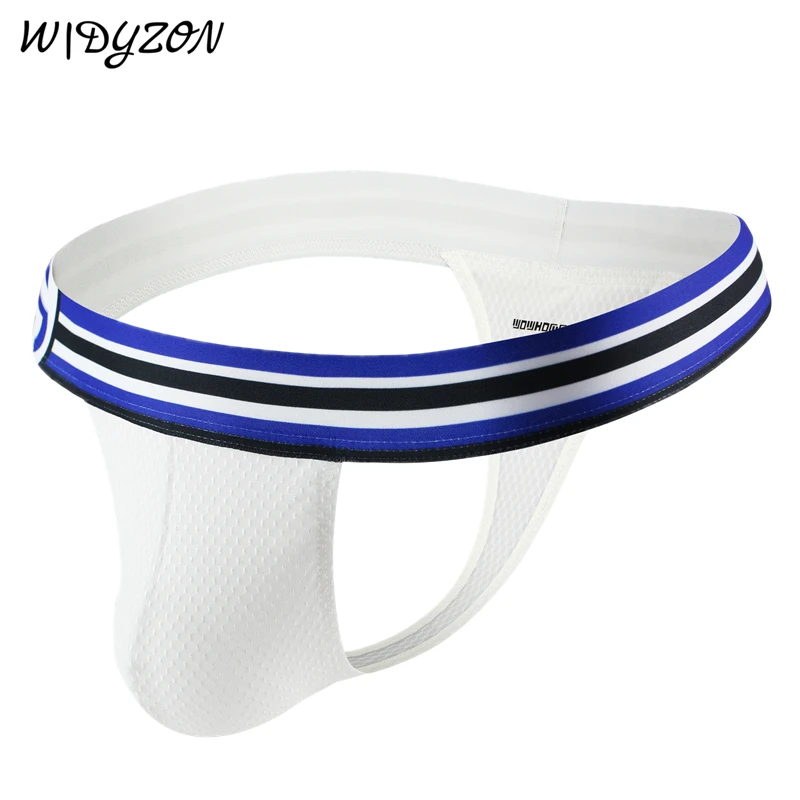 WIDYZON Gay Underwear Men Thongs Jacquard G Strings Gay Sissy Tanga Hombre Jockstrap Breathable Penise Pouch Bikini T-back