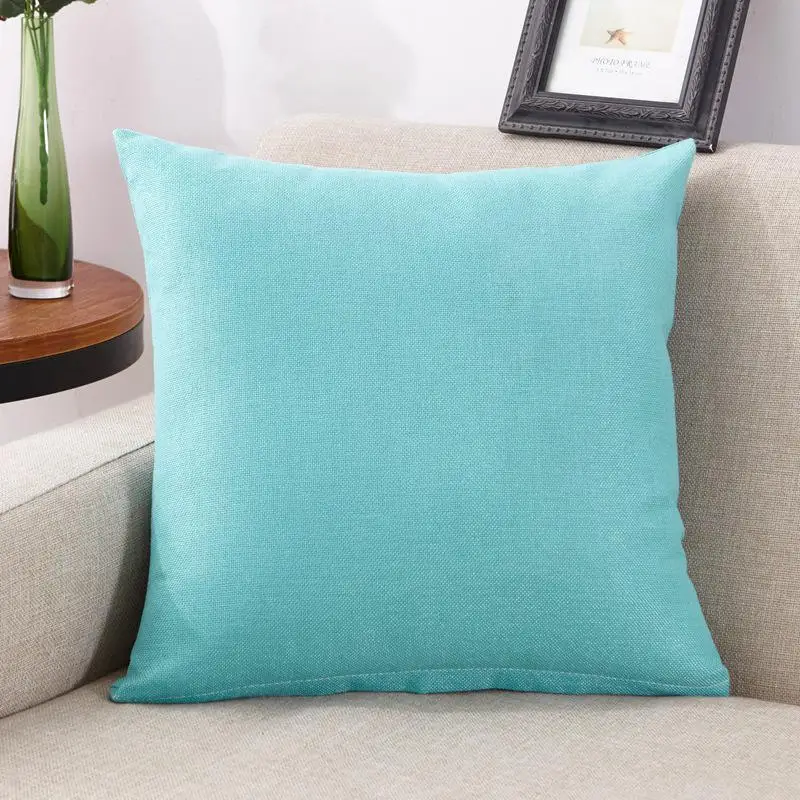 New Cotton Linen Cushion Cover Pillowcase Solid Color Cojines Decor Sofa Throw Pillows Decorative Pillow Cover Decorative