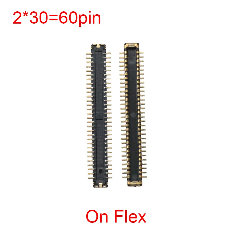 2Pcs 60 Pin LCD Screen Display Flex FPC Connector Plug On Board For Huawei P20Pro/Mate20 Pro/MATE 20 RS/Mate 20Pro/P20 Pro