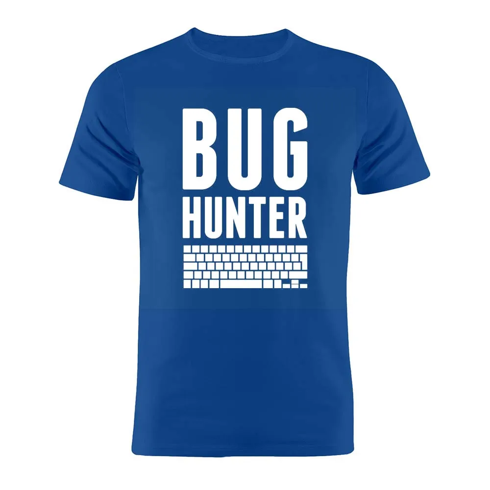 100% Cotton Unisex T Shirt Coder Developer Programmer Bug Hunter Funny Minimalist Artwork Gift Tee