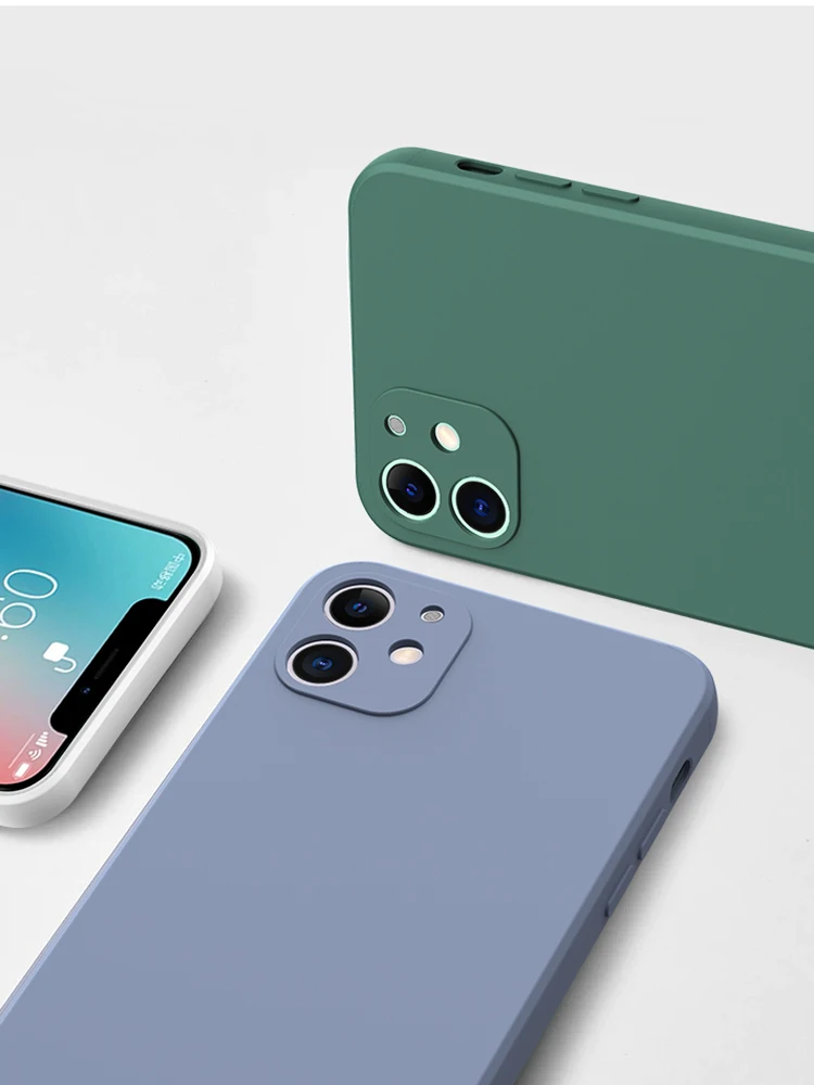 For iPhone 17 16 15 14 13 11 12 Pro Max Mini Case Official Liquid Silicone Case For iPhone X XS XR 7 8 Plus SE 2020 Cover
