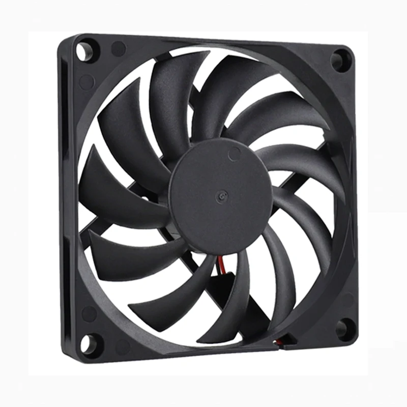 Imagem -03 - Gdstime dc sem Escova Axial 24v Ventilador 80x80x10 mm 80 mm Dupla Bola Computador Case Cpu Cooler 8cm Gráficos Ventilador de Refrigeração 10 Peças Lote