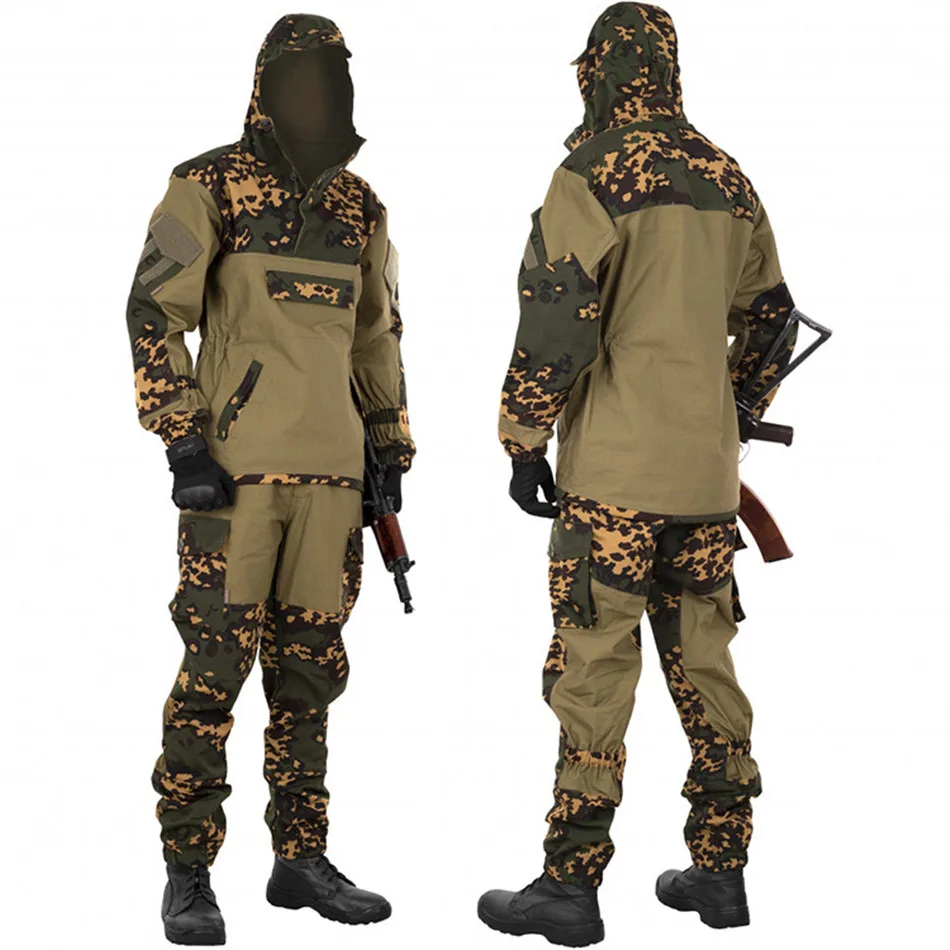 Imagem -04 - Forças Especiais Camo Combat Uniforme Russo Gorka4do Exército Tactical Vestuário Trabalho Impermeável Resistente ao Desgaste Fato de Caça 450d Fãs