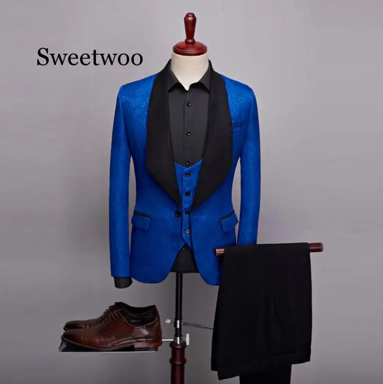 

Colorful Classic Groom Elegant Slim Men's Suit Set 3 Piece(Jacket+Pant+Vest)