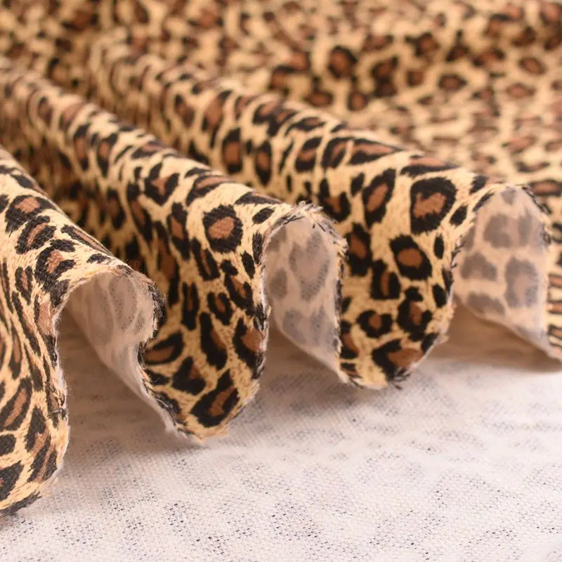 QUANFANG Leopard Series Canvas Fabric For Sewing Sofa Shirt Curtain Bag Home Handmade Cushion 50x140cm or 40x45cm/Piece