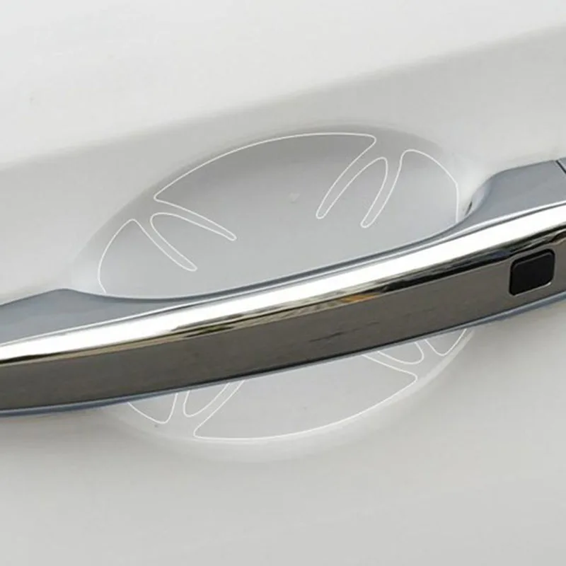 4Pcs / LOT car handle protective film transparent car sticker for Mercedes-Benz A B C E S G M ML GLK  CL CLK CLS E GL R SL SLK