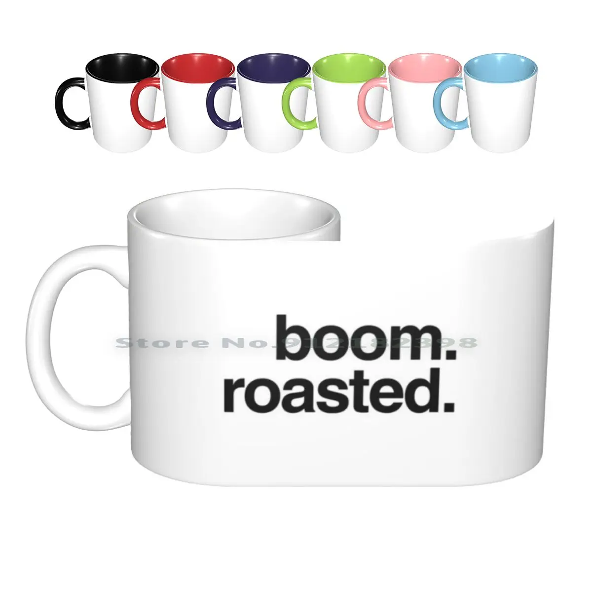 Boom. Roasted. Ceramic Mugs Coffee Cups Milk Tea Mug The Office Dunder Mifflin Dwight Michael Michael Schrute Jim Pam Quote