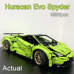 In Stock High-Tech Simulation MOC C63 Lambo Huracan EV F12 1:8 Racing Cars Building Blocks Bricks Toys for Boy Kids Adult Gifts