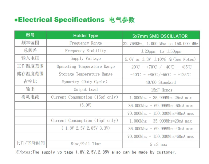 Crystal oscillator 5pcs 5x7 Active patch crystal vibration OSC 80M 80MHZ 80.000MHZ HXO-36B 5070 7050