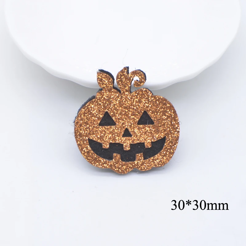 10Pcs Cartoon Ghost Skull Bat Pumpkin Lobster Applique for DIY Clothes Hat Patches Halloween Headwear Hair Clips Bow Accessories