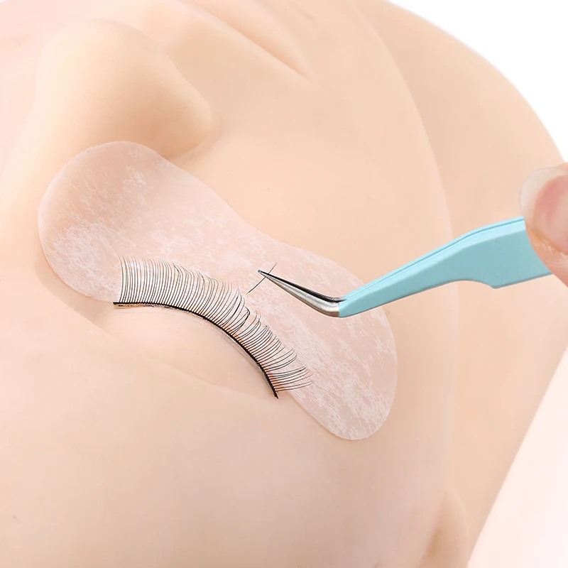 高精度アイラッシュピンセットセット、キャンディーカラー、ステンレス鋼、まつげエクステeps