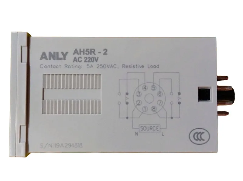 ANLY  AH5R-4 AH5R-2 digital time-limiting relay time delay relay