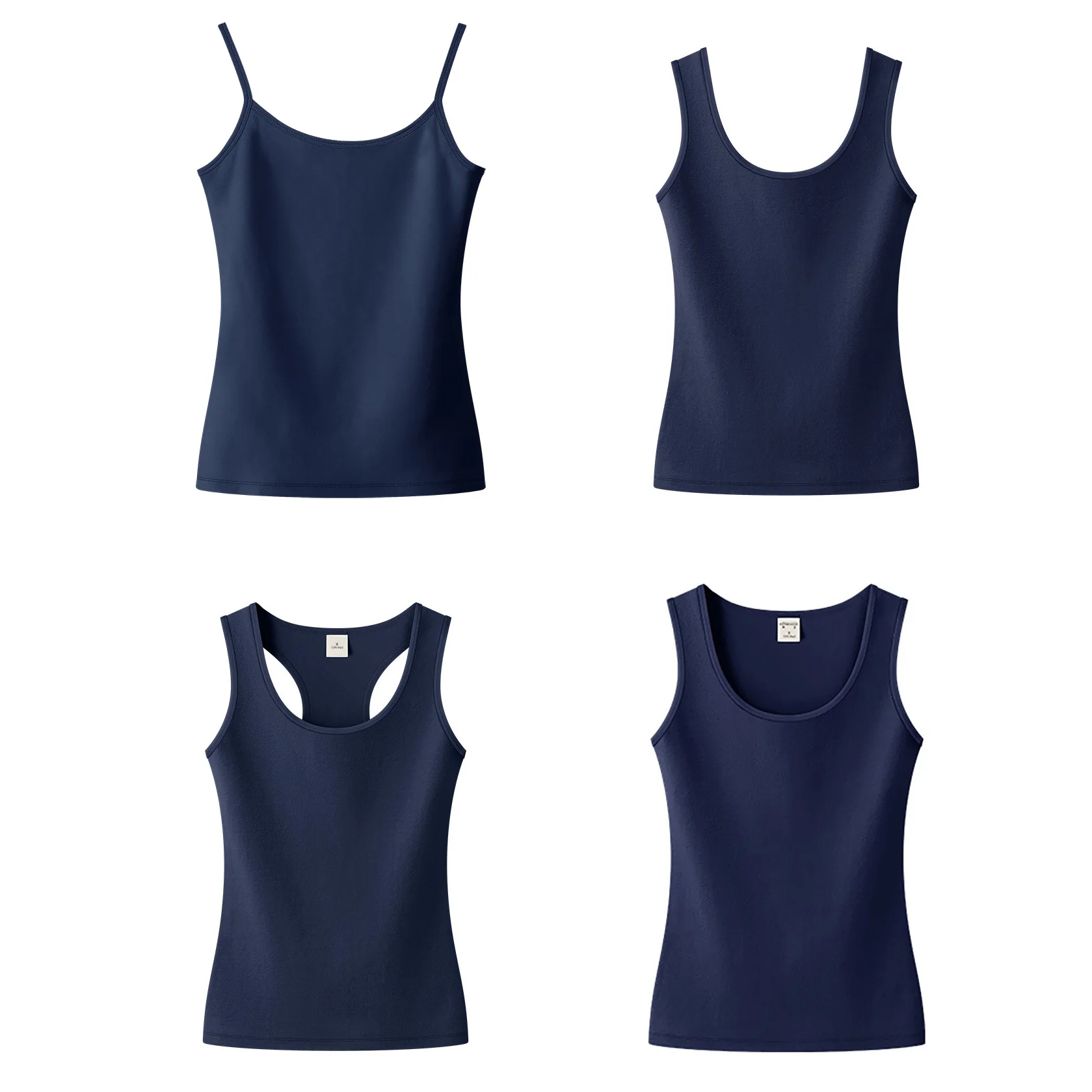 Womens Cotton Camis Solid color Female Slim Sleeveless Casual Vest Solid Color Crop Lower Cut Top For Ladies Fitness Vest Summer