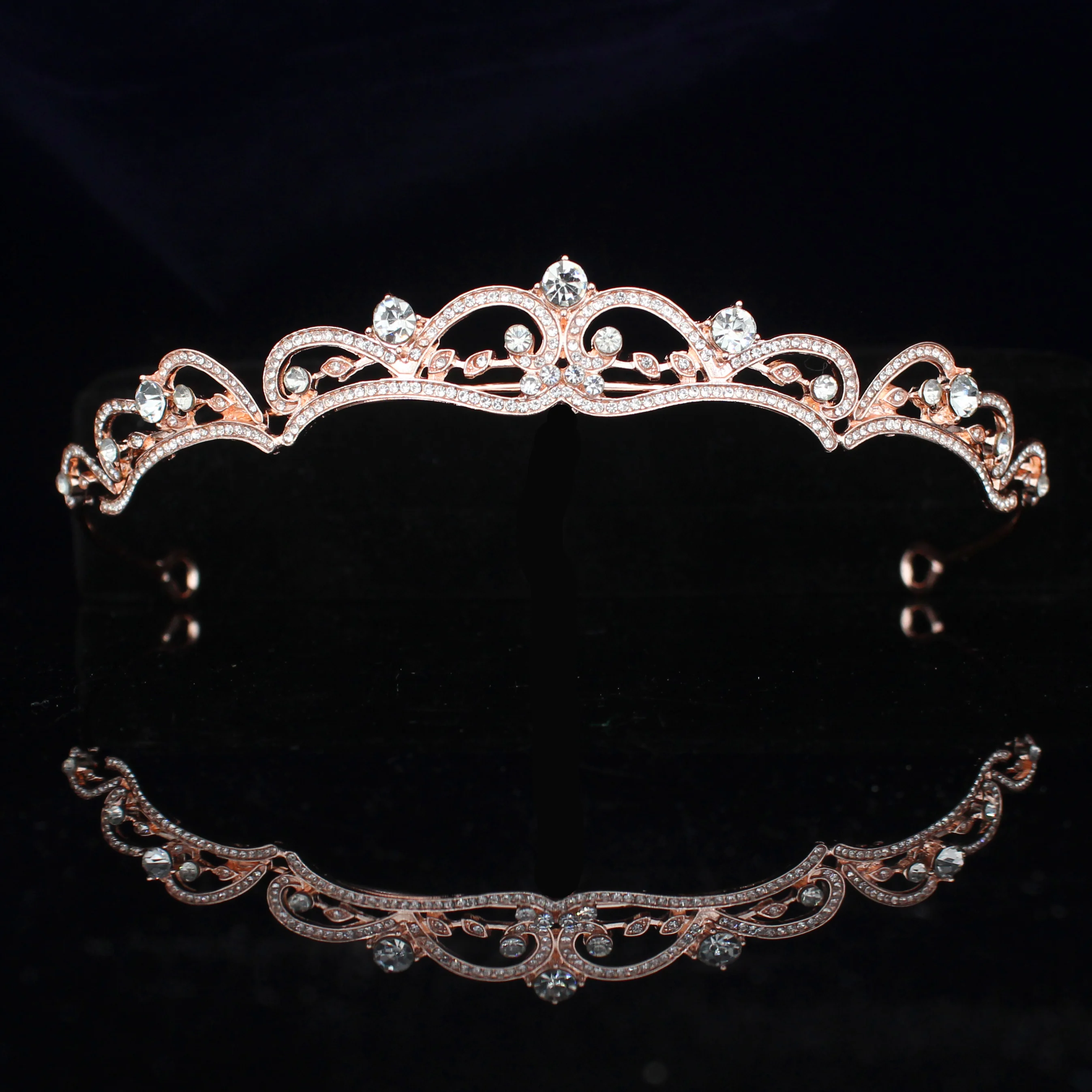 

Bridal Tiara Crown Princess Bride Crystal Diadem Pageant Prom For Women Hair Ornaments Wedding Bridal Head Jewelry Accessories