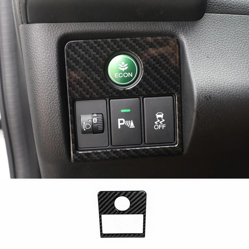 

ABS Carbon Fiber Auto Accessory Car Headlight Adjustment Switch Panel Cover For Honda HRV HR-V Vezel 2014 to 2019 1pcs