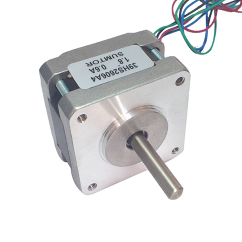 NEMA16 Two-phase Four-wire Stepper Motor 0.6A 1.8 Degrees 14N.cm Body Length 26mm Frame 39mm Shaft Diameter 5mm