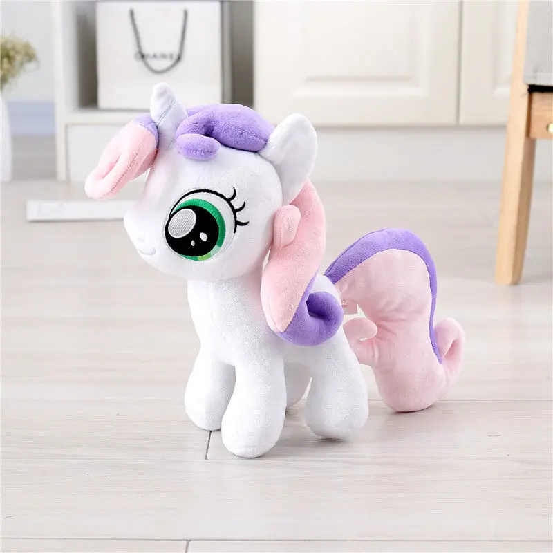 3Pcs/Set Anime Scootaloo Apple Bloom Sweetie Belle Cartoon Horse Plush Doll Stuffed Toys 10\