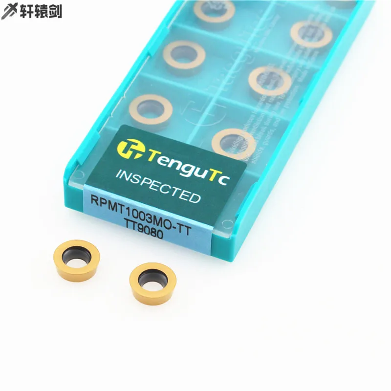 10 Chiếc RPMT1003MO TT TT9030 TT9080 Phay CNC Lưỡi Dao Cắt Carbide Máy Tiện