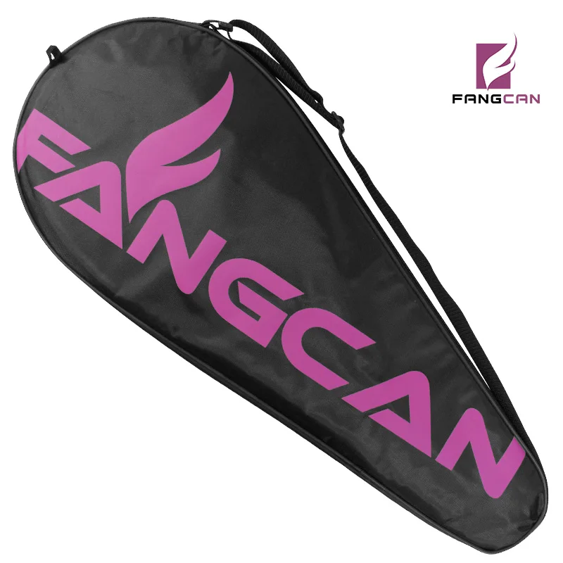 Fangcan bolsa para raquete de tênis, sacola esportiva, à prova d'água, oxford, de ombro, cor preta