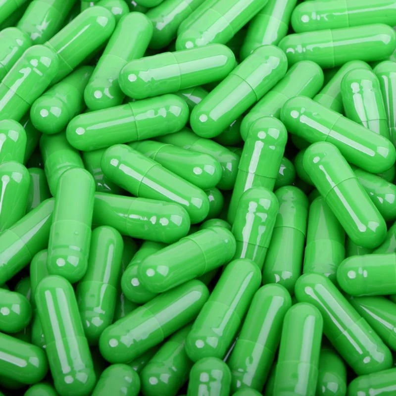 100PCS Size 0# Empty Capsules Hollow Hard Gelatin Capsules Fillable for Pill Vitamins Capsules Empty Gel Caps White Clea