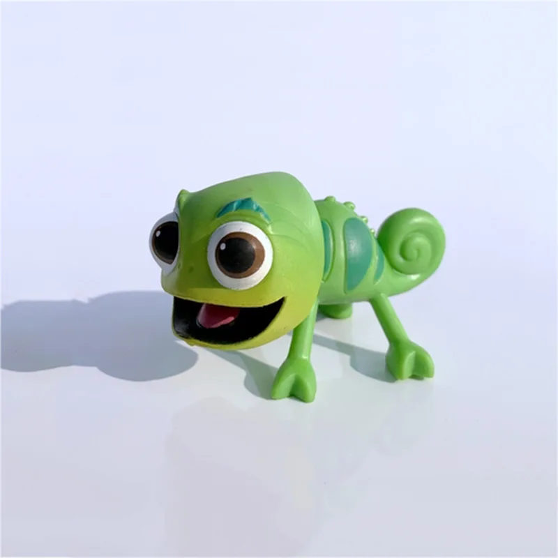 Disney Tangled Rapunzel Pascal the Chameleon Action Figure Toys Collection Tangled Rapunzel Princess Figure Decoration Kids Gift