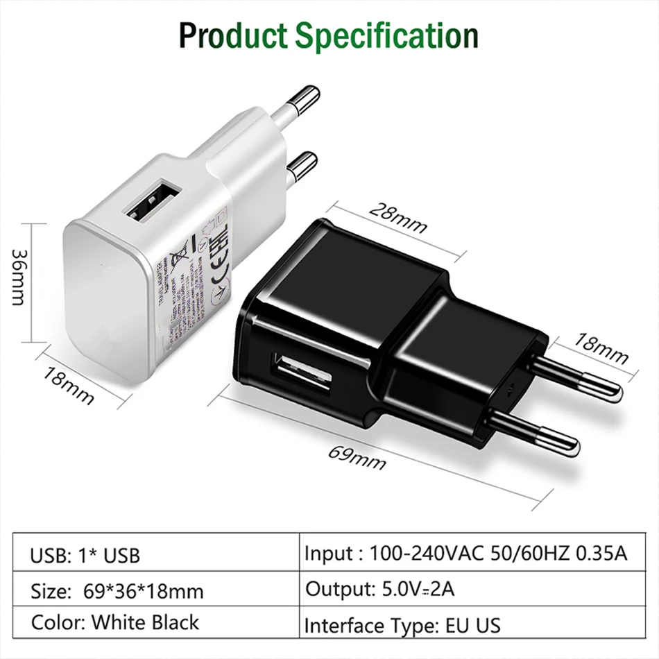 Micro USB Data Cable For J4 J6 A6 Plus A7 J7 J3 J8 A2 Pro 2018 S6 S7 Edge Note 5 A3 A5 J5 2016 2A Travel Charger