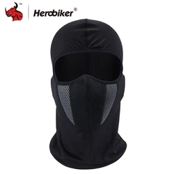 HEROBIKER Balaclava Motorcycle Face Mask Moto Helmet Bandana Hood Ski Neck Full Face Mask Windproof Dustproof Face Shield