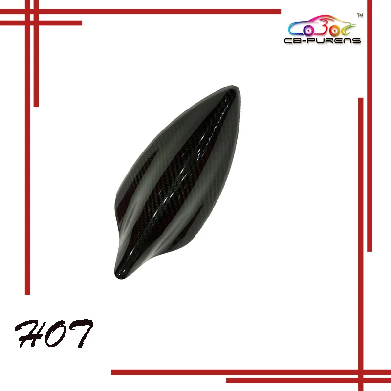 2016-2017 For Chevrolet Camaro Add On Style Shark Fin Shape Gloss Black Real Dry Carbon Fiber Car Roof Antenna Cover Sticker