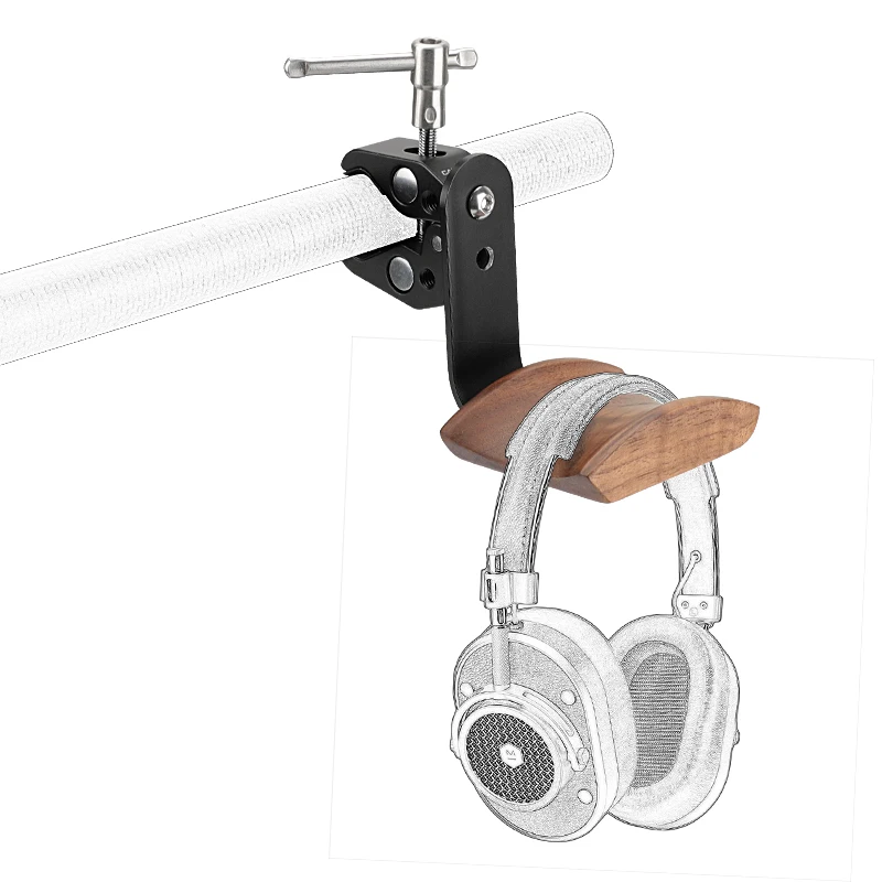 CAMVATE Universal Headphone Headset Stand Hanger With Versatile Super Crab Clamp and 1/4