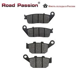 Road Passion pastillas de freno delanteras y traseras para motocicleta, accesorio para Honda XL600 Transalp VTR250 NC750X CBR250 CBR300 CB500 NC700X NC750 FMX650