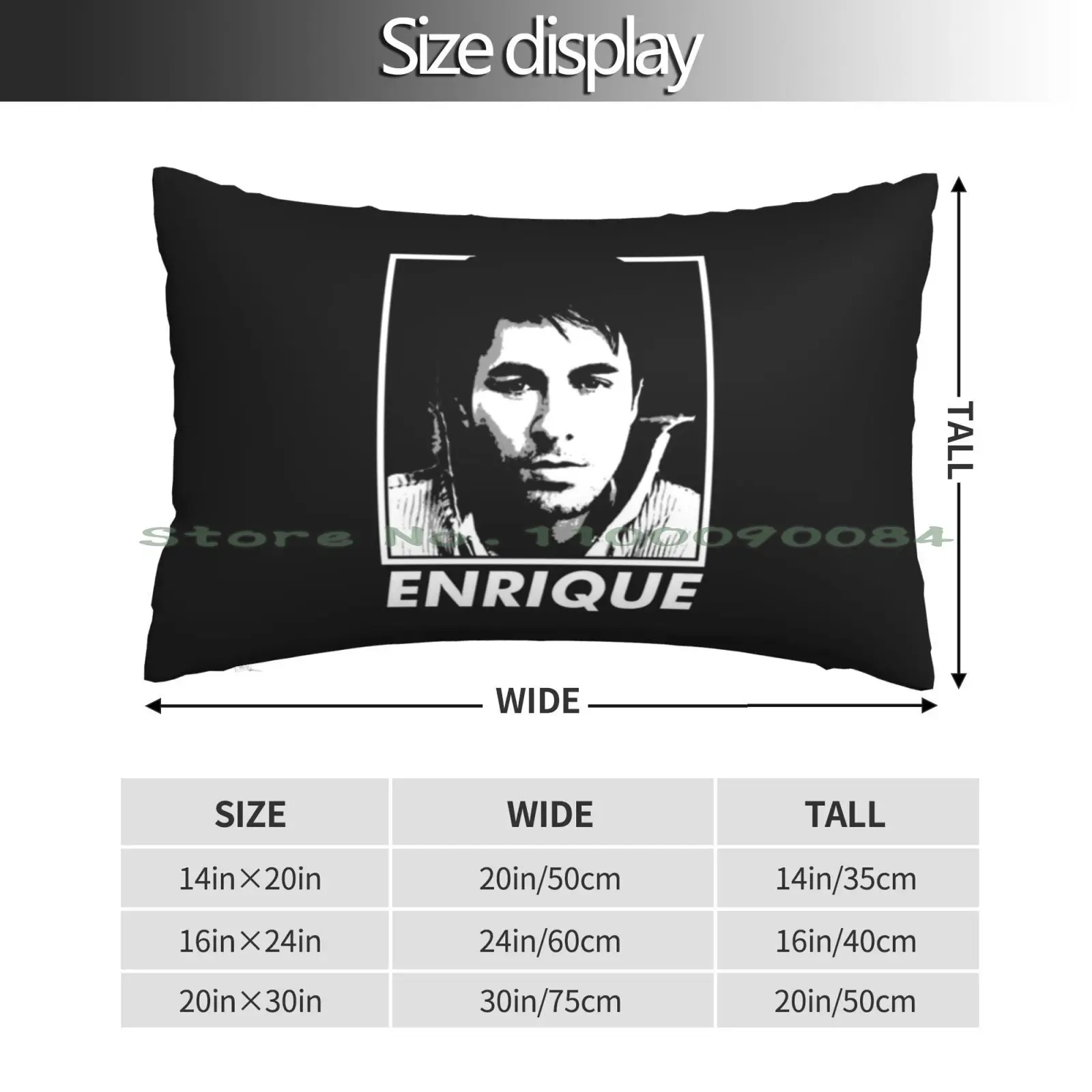 Enrique Iglesias 39 Pillow Case 20x30 50*75 Sofa Bedroom Gachimuchi Master Gachi Muchi Gachibass Memes Funny Boy Dangeon Master