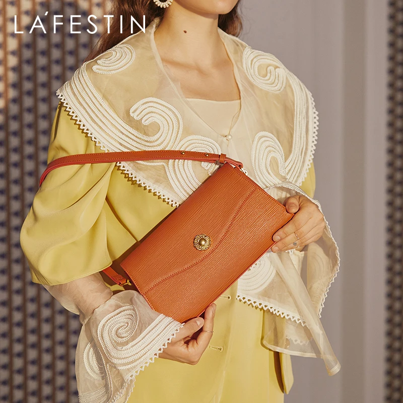 LA FESTIN New Trendy Ladies Shoulder Bag Retro Simple Messenger Fashionable Underarm Luxury Designer Handbag