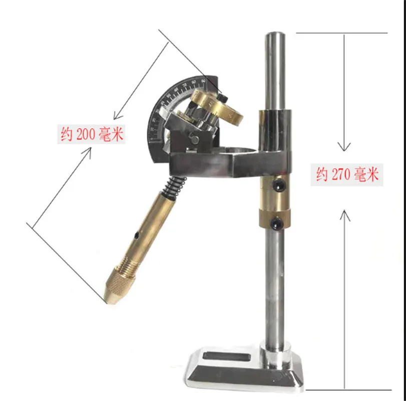 Gemstone Angle Flat Polishing Copper Manipulator Grinding Machine Height Adjustment Jade Lapidary Faceting Machine With Scale