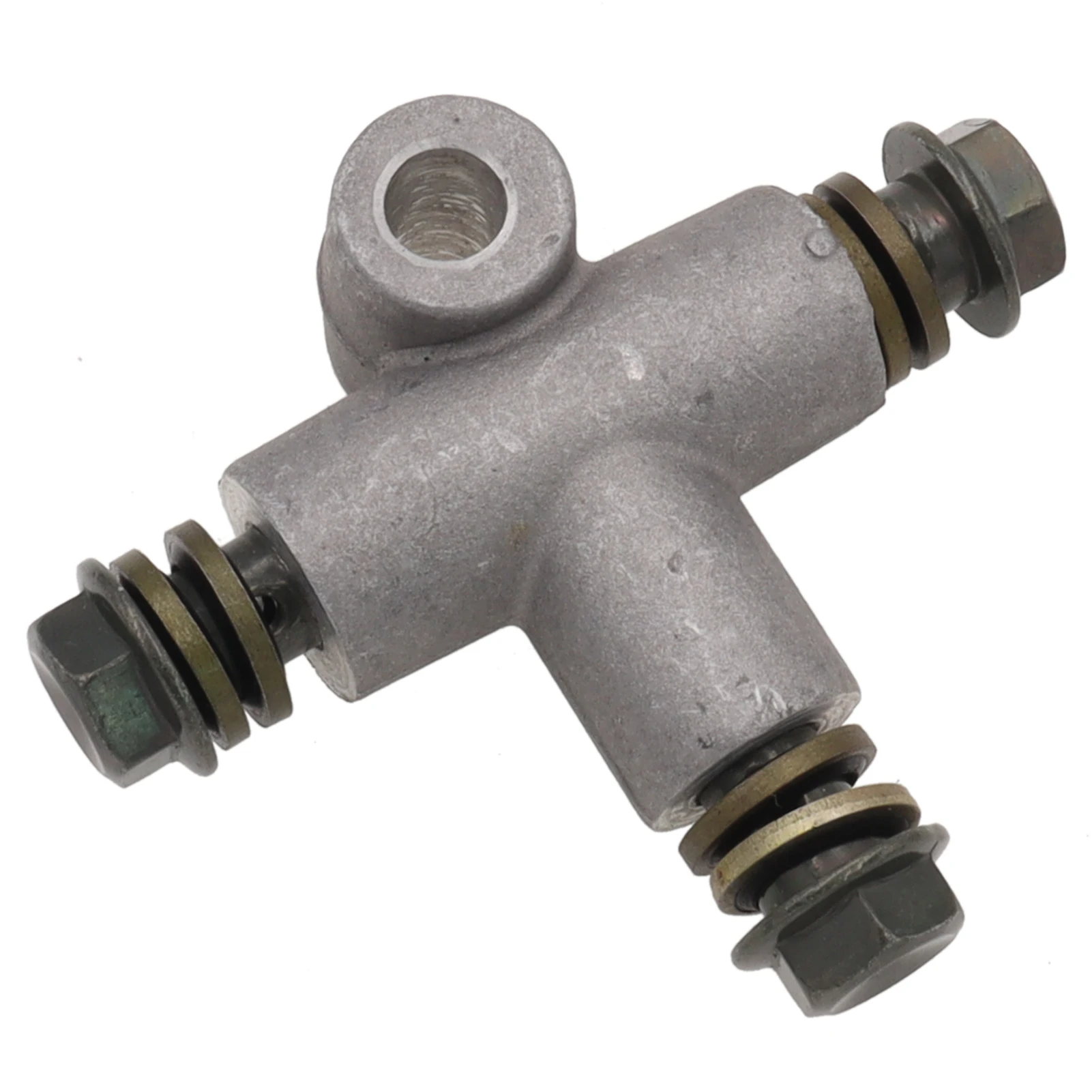 Acoplamiento de tubo de manguera de freno hidráulico, conector en T, adaptador de 3 vías con tornillo M10 x 1,25mm para motocicleta Dirt Pit Bike ATV