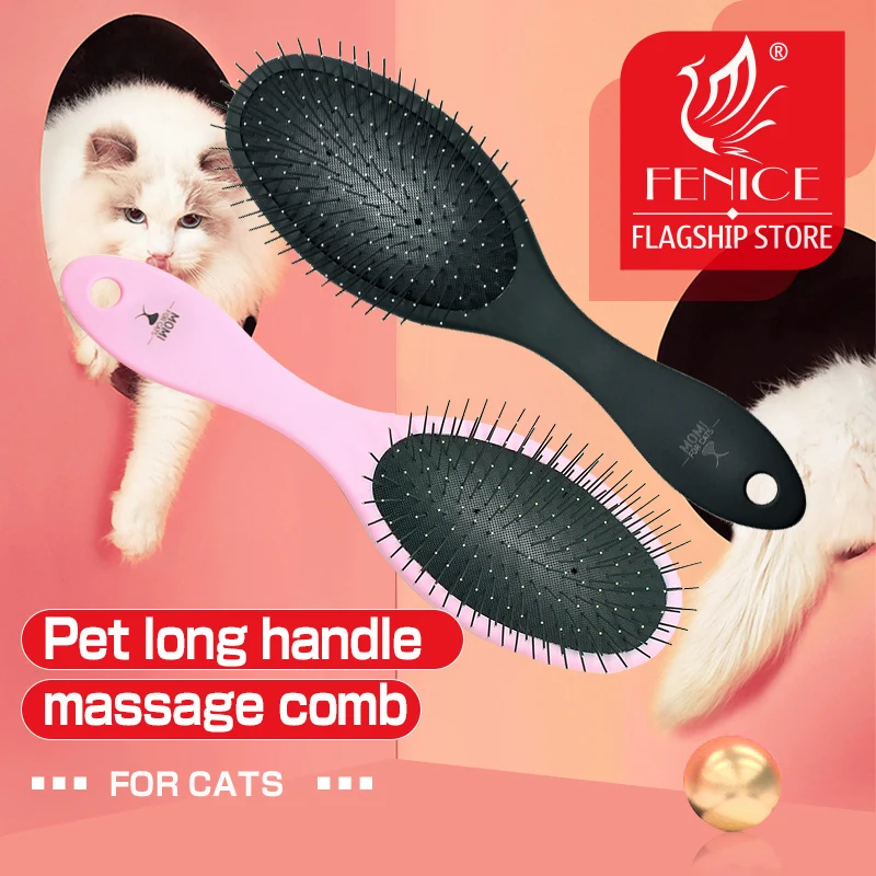 Fenice-Professional Massage Comb for Dogs and Cats, Pet Hair Brush, Air Cushion Combs, Dog Remover, Rake Comb, Shedding Tools