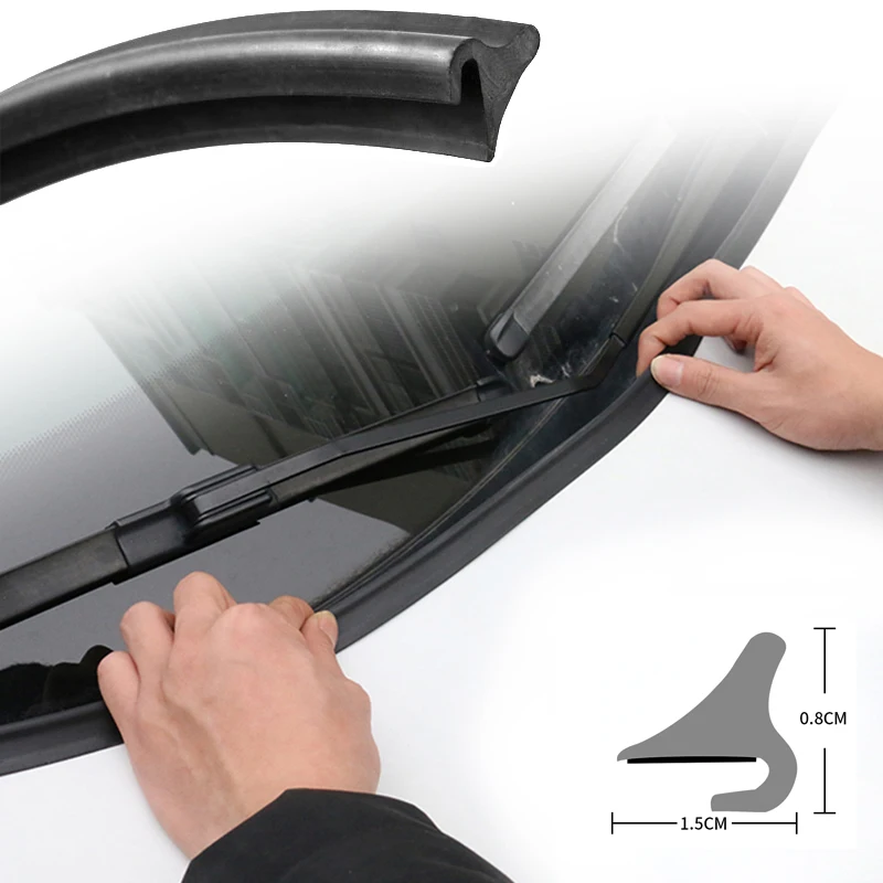 For Renault Captur 2014-2020 Car Seal Strip Windshied Spoiler Filler Protect Edge Weatherstrip Strips Sticker Auto Accessories