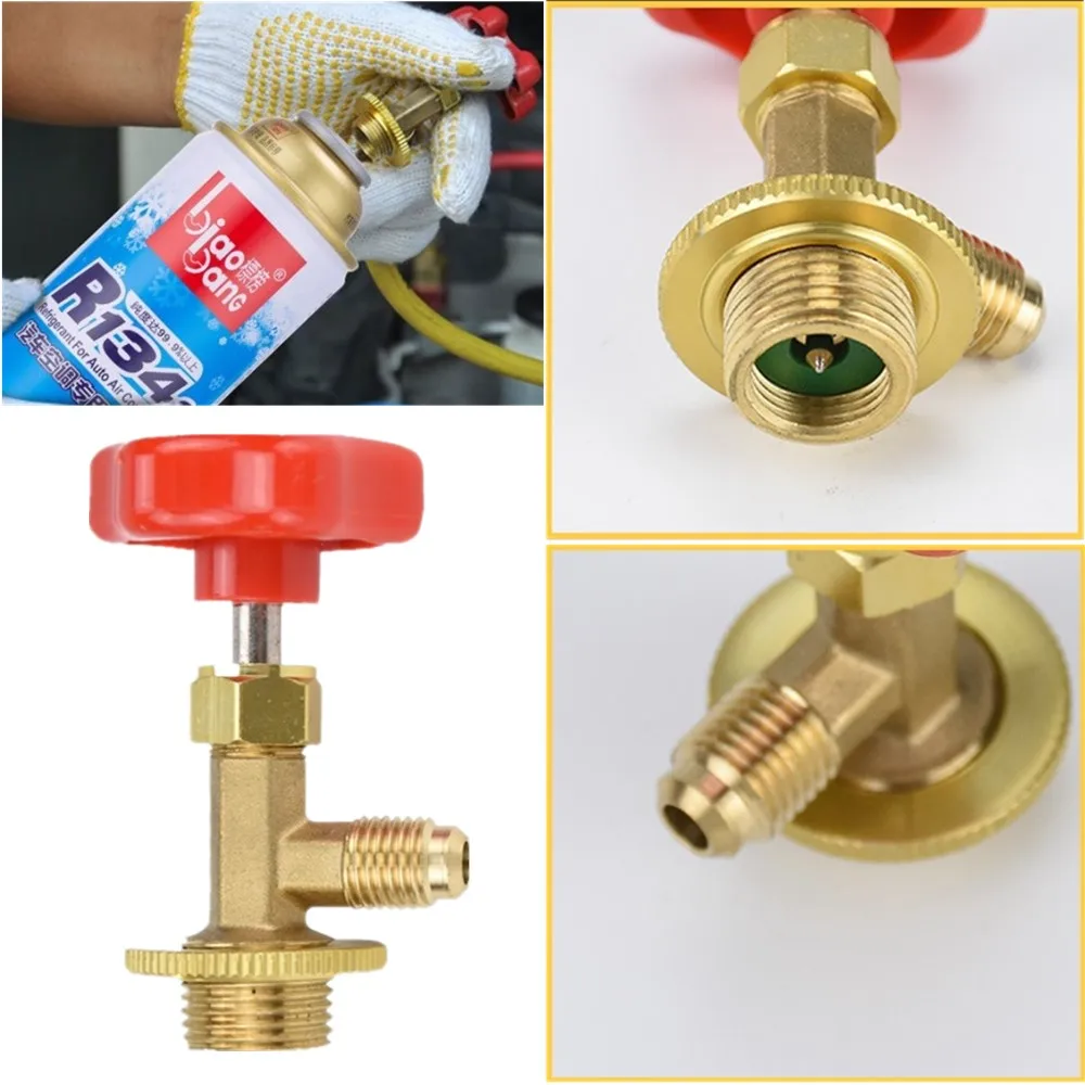 R134a Air Conditioning Recharge Hose Car Refrigerante Gas Open Valve Charging Pipe Refilling Equipment Freon r134a Filling Kit